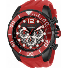 Invicta Men's 33821 Pro Diver Quartz Chronograph Black, Red Dial Watch