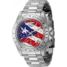 Invicta Men's 46111 Speedway Quartz Chronograph Red, White, Blue Dial Watch