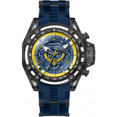Invicta Men's 38155 S1 Rally Quartz Chronograph Blue, Yellow Dial Watch