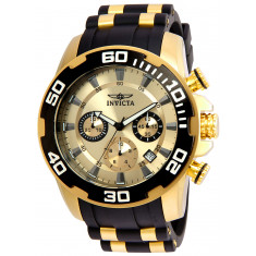 Invicta Men's 22346 Pro Diver  Quartz Chronograph Gold Dial Watch