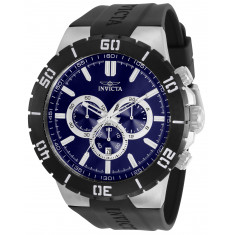 Invicta Men's 30727 Pro Diver  Quartz 3 Hand Blue, Silver Dial Watch
