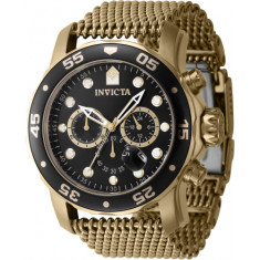 Invicta Men's 47238 Pro Diver Quartz Chronograph Black Dial Watch