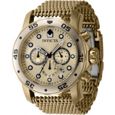 Invicta Men's 47240 Pro Diver  Quartz Chronograph Gold Dial Watch