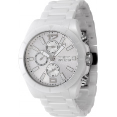 Invicta Men's 47331 Ceramics  Quartz Chronograph Silver Dial Watch