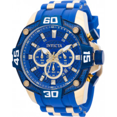 Invicta Men's 40864 Pro Diver  Quartz Chronograph Blue, Gold Dial Watch