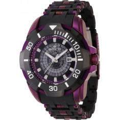 Invicta Men's 44131 Sea Spider  Quartz Multifunction Black, Purple, Transparent Dial Watch