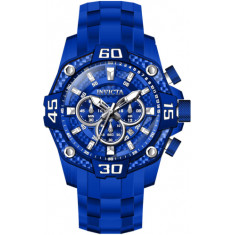 Invicta Men's 40858 Pro Diver  Quartz Chronograph Blue, Silver Dial Watch