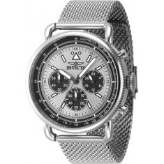 Invicta Men's 47357 Speedway Quartz Chronograph Silver Dial Watch