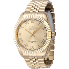 Invicta Men's 47406 Specialty Quartz 3 Hand Gold Dial Watch