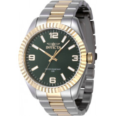 Invicta Men's 47455 Specialty Quartz 3 Hand Green Dial Watch