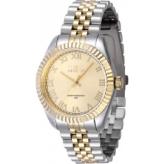 Invicta Women's 47416 Specialty Quartz 3 Hand Gold Dial Watch