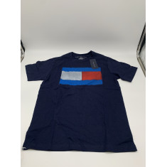 Camiseta Tommy Logo -Azul Marinho - Tam: G  - Boys (16-18)