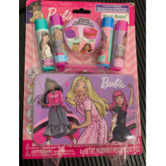 Kit Barbie com 4 Lip Balm + Lata