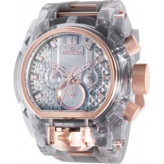 Invicta Men's 46474 Bolt Quartz Chronograph Silver, Rose Gold Dial Watch
