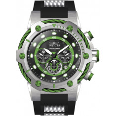 Invicta Men's 46365 Bolt Quartz Chronograph Black, Green Dial Watch