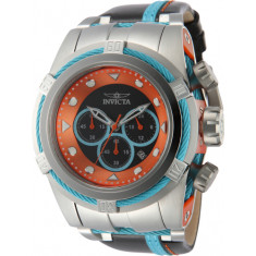 Invicta Men's 43785 Bolt Quartz Chronograph Black, Orange, Light Blue Dial Watch