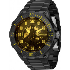 Invicta Men's 39916 Aviator Automatic Multifunction Yellow Dial Watch