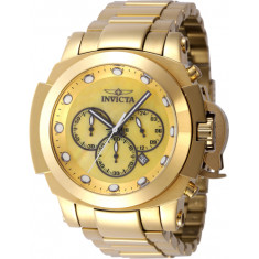 Invicta Men's 46538 Coalition Forces Quartz Chronograph Gold, Gunmetal Dial Watch