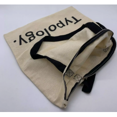 Typology Tote Bag - Cor Bege