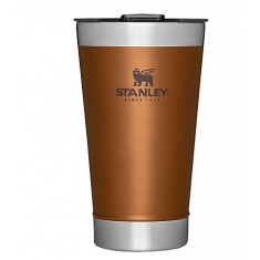 Copo com Tampa - Stanley Classic Vacuum Pint - 16oz  (Marrom)