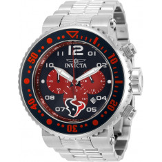 Invicta Men's 30267 NFL Houston Texans Quartz Chronograph Blue, Red Dial Watch