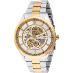 Invicta Men's 46737 Specialty Automatic 3 Hand Gold, Silver Dial Watch