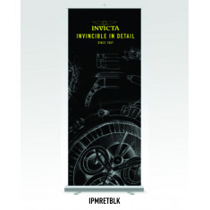 Invicta Retractable banner Black sketch 33x79