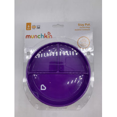 Prato Infantil - Munchkin Roxo Com ventosa