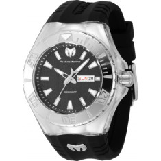 Technomarine Men's TM-122006 Cruise Quartz 3 Hand Black Dial Watch