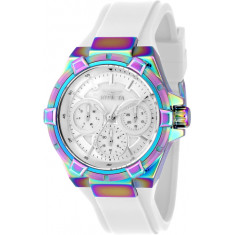 Invicta Women's 37308 Aviator Quartz Chronograph White, Silver Dial Watch