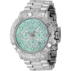 Invicta Men's 47181 Subaqua Poseidon Quartz Chronograph Silver, Turquoise Dial Watch