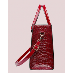 Bolsa Animal Print Cor Vinho