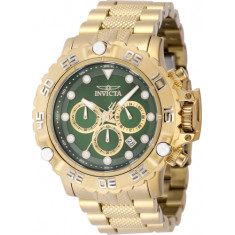 Invicta Men's 47185 Subaqua Automatic Chronograph Green, Gold Dial Watch