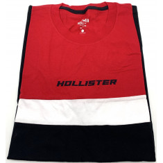 Camiseta Hollister Preto/Branco/Vermelho Tam: S/P Estilo: 77028