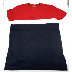 Camiseta Hollister Preto/Branco/Vermelho Tam: S/P Estilo: 77028