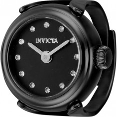 Invicta Women's 44484 Mini Angel Quartz 2 Hand Black Dial Watch