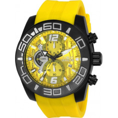 Invicta Men's 24162 Pro Diver  Quartz Multifunction Yellow Dial Watch