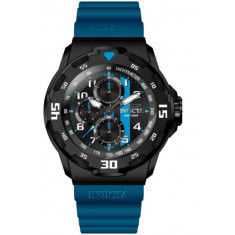 Invicta Men's 46404 Coalition Forces Quartz Chronograph Black, Blue Dial Watch