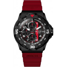 Invicta Men's 46401 Coalition Forces Quartz Chronograph Black, Red Dial Watch