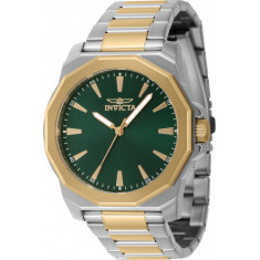 Invicta Men's 46836 Speedway Quartz 3 Hand Green Dial Watch