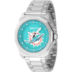 Invicta Men's 47924 NFL Miami Dolphins Quartz 3 Hand Light Blue Dial Watch