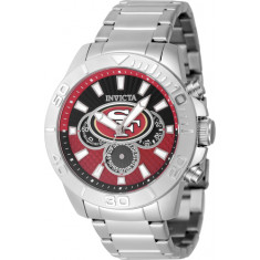 Invicta Men's 47935 NFL San Francisco 49ers Quartz Multifunction Red, Black Dial Watch