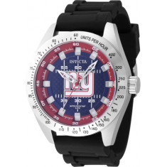 Invicta Men's 47863 NFL New York Giants Quartz Multifunction Blue, Red Dial Watch