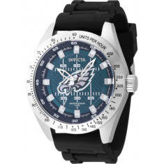 Invicta Men's 47862 NFL Philadelphia Eagles Quartz Multifunction Blue, Black Dial Watch