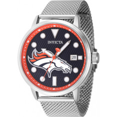 Invicta Men's 47984 NFL Denver Broncos Quartz 3 Hand Dark Blue Dial Watch