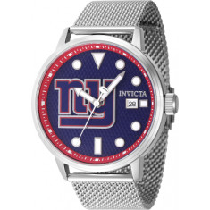 Invicta Men's 47974 NFL New York Giants Quartz 3 Hand Blue Dial Watch