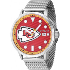 Invicta Men's 47977 NFL Kansas City Chiefs Quartz 3 Hand Red Dial Watch