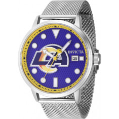 Invicta Men's 47986 NFL Los Angeles Rams Quartz 3 Hand Blue Dial Watch