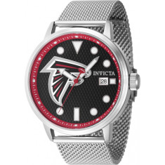 Invicta Men's 47982 NFL Atlanta Falcons Quartz 3 Hand Black Dial Watch