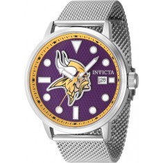 Invicta Men's 47990 NFL Minnesota Vikings Quartz Multifunction Purple Dial Watch